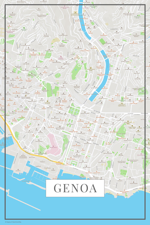 Плакат Genoa color