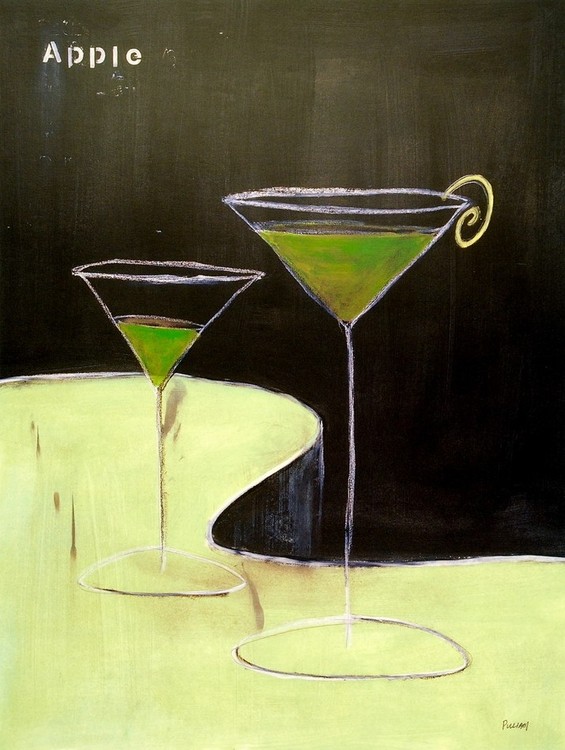 Εκτύπωση τέχνης Apple Martini