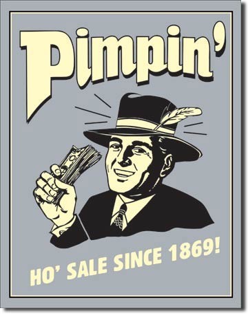 Μεταλλική πινακίδα PIMPIN - ho sale since 1869