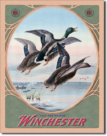 Kovinski znak WIN - 3 mallards