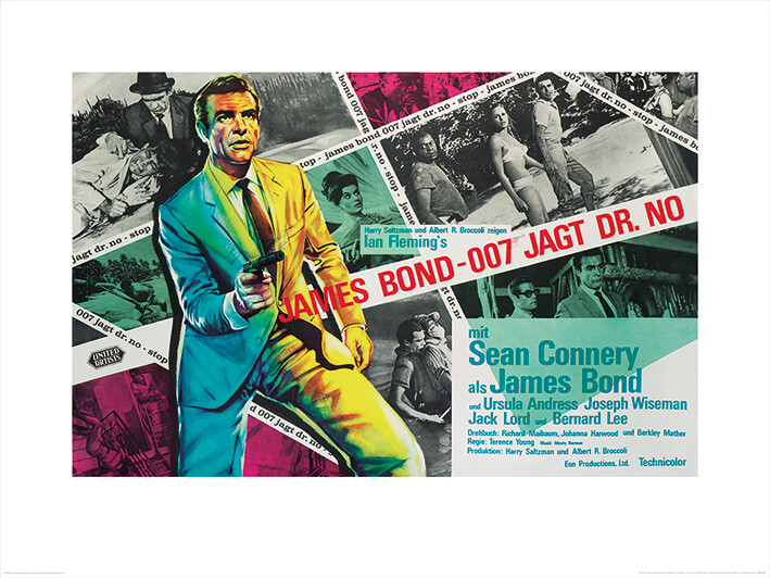 Art Print James Bond - Dr. No - Montage