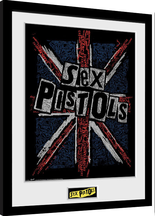 s** Pistols - Flag Framed poster | Buy at Europosters
