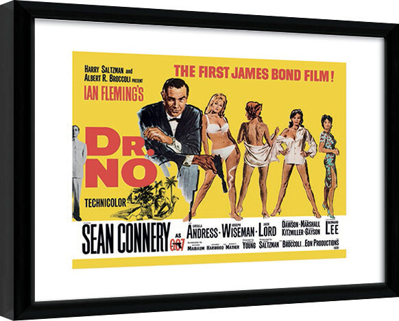Κορνιζαρισμένη αφίσα James Bond - Doctor No Yellow