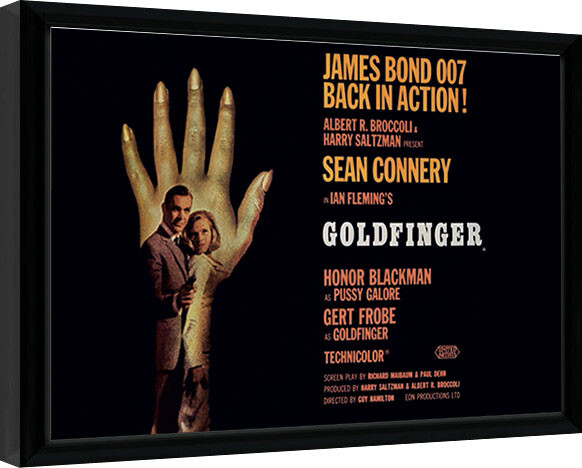 Κορνιζαρισμένη αφίσα James Bond - Goldfinger - One Sheet