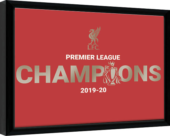 Κορνιζαρισμένη αφίσα Liverpool FC - Champions 19/20