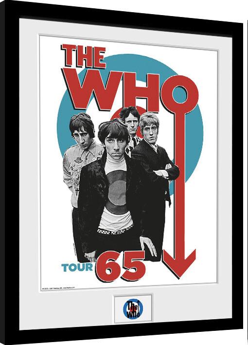 Κορνιζαρισμένη αφίσα The Who - Tour 65