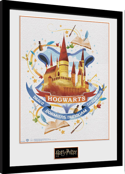 Κορνιζαρισμένη αφίσα Harry Potter - Hogwarts Paint