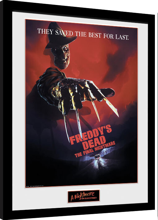 Framed Poster Nigtmare On Elm Street - The Final Nightmare