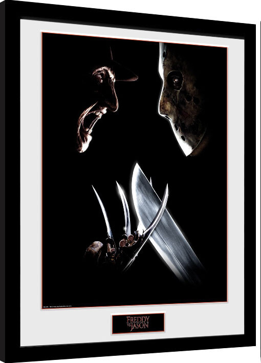 Framed Poster Nightmare On Elm Street - Face Off