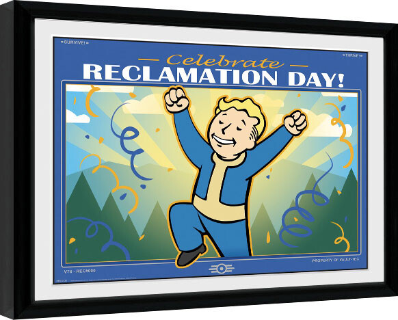 Framed Poster Fallout 76 - Reclamation Day