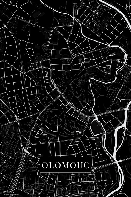 Плакат Olomouc black