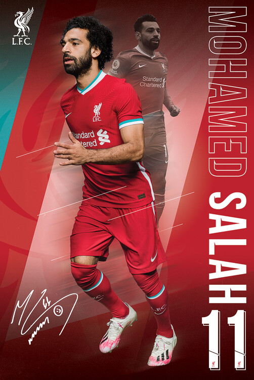 Плакат Liverpool FC - Salah 20/2021 Season