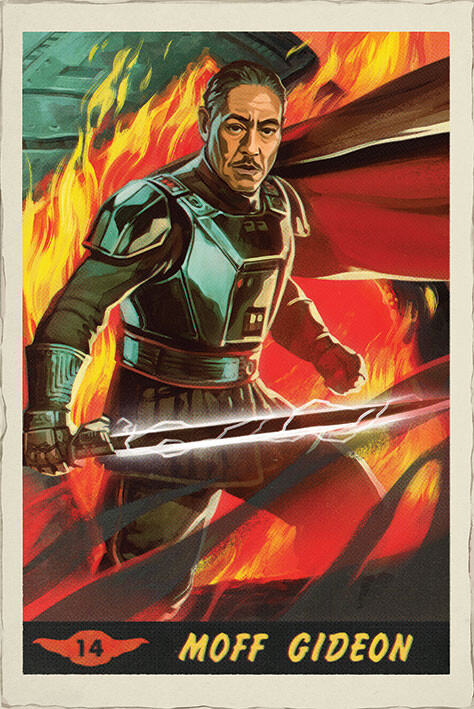 Плакат Star Wars: The Mandalorian - Moff Gideon Card