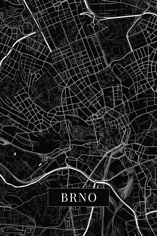 Плакат Brno black