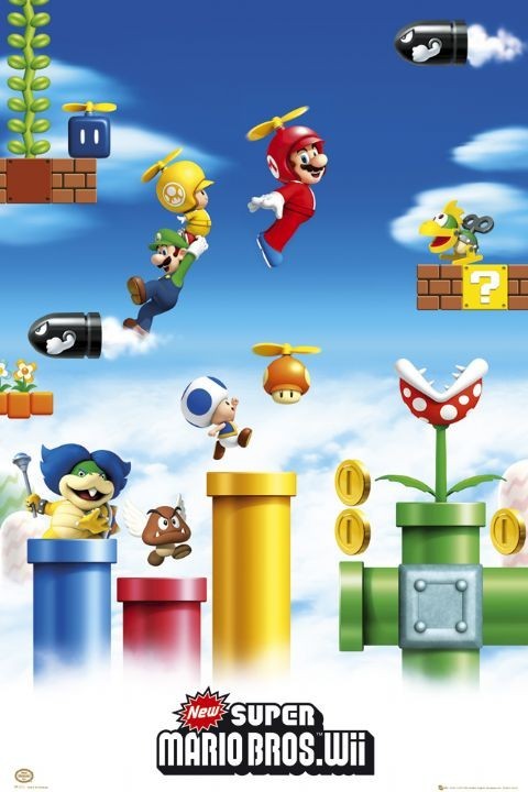 Плакат Nintendo - mario & luigi