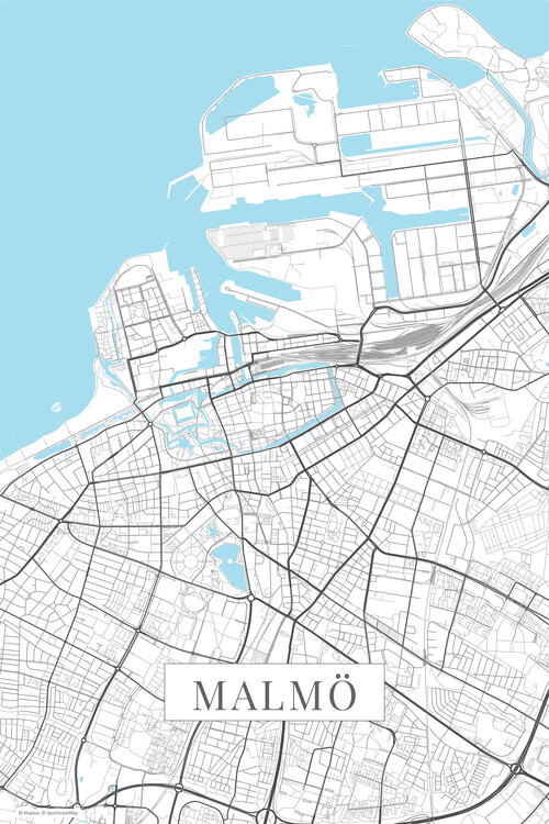 Плакат Malmo white