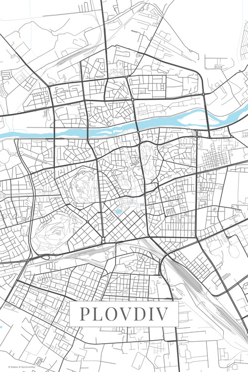 Плакат Plovdiv white