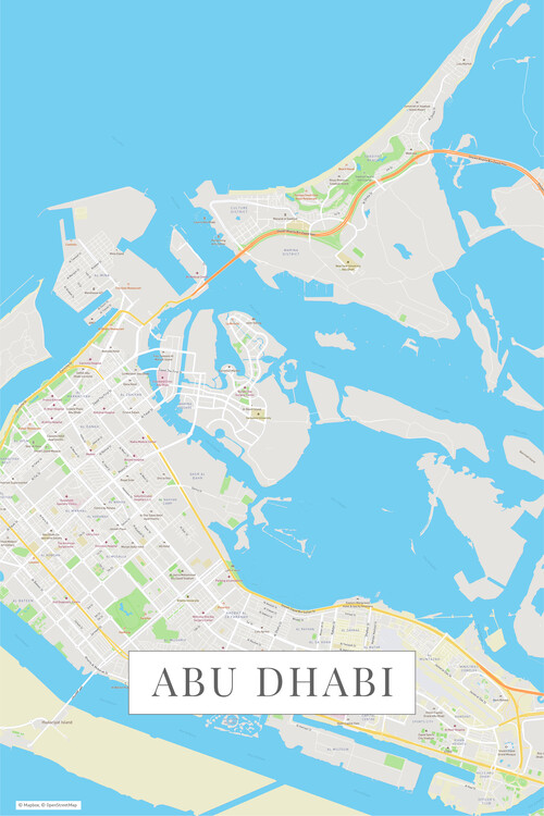 Плакат Abu Dhabi color