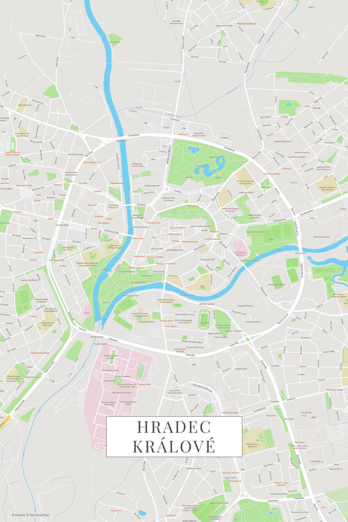 Плакат Hradec Kralove color
