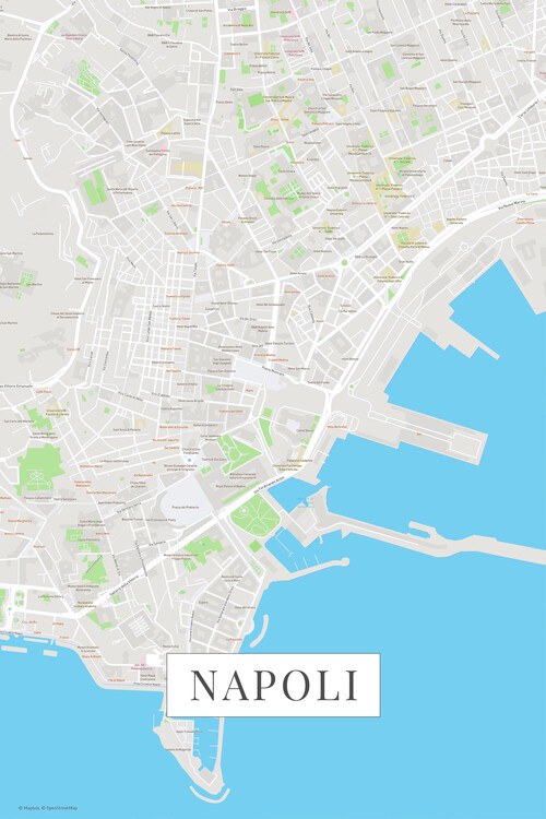 Плакат Napoli color