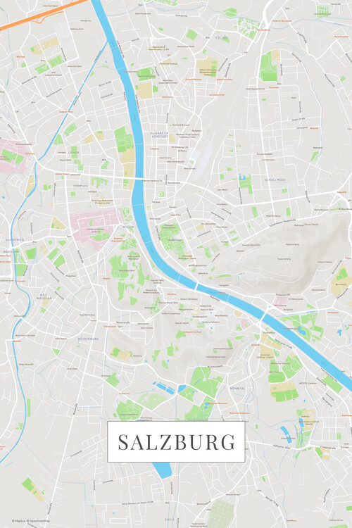 Плакат Salzburg color