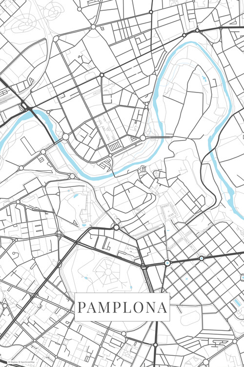 Αφίσα Pamplona white