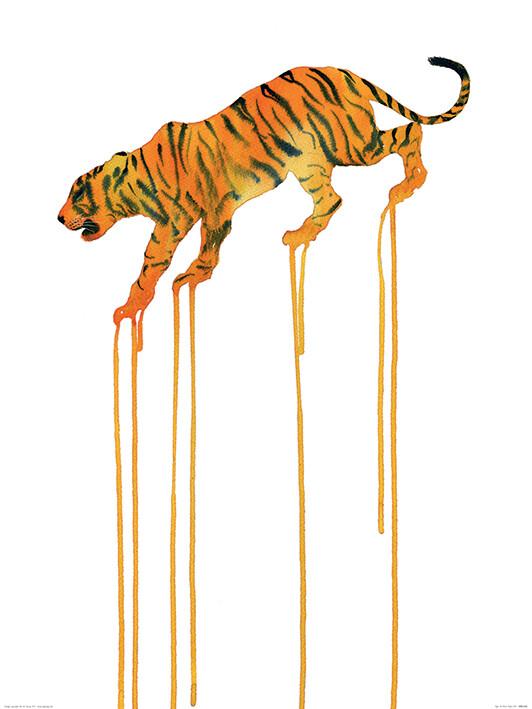 Художествен печат Oliver Fores - Tiger
