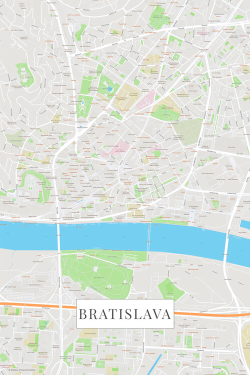 Плакат Bratislava color