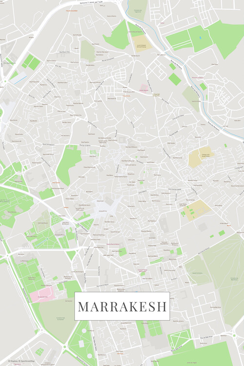 Плакат Marrakech color