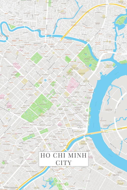 Плакат Ho Chi Minh City color