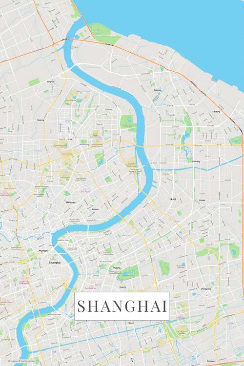Плакат Shanghai color