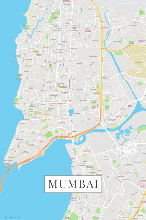 Плакат Mumbai color