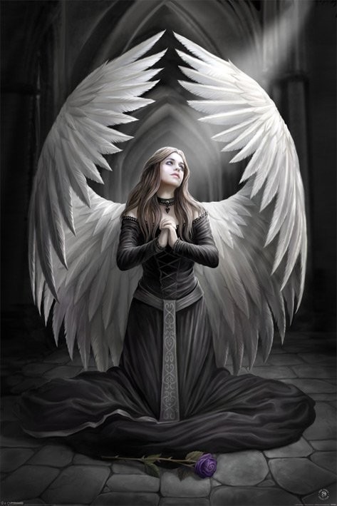 Плакат ANNE STOKES - prayer for the fallen