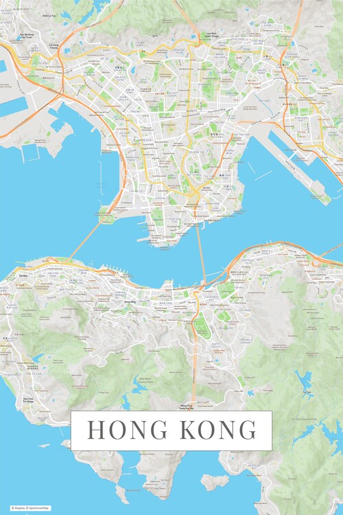 Stenska nalepka Hong Kong color