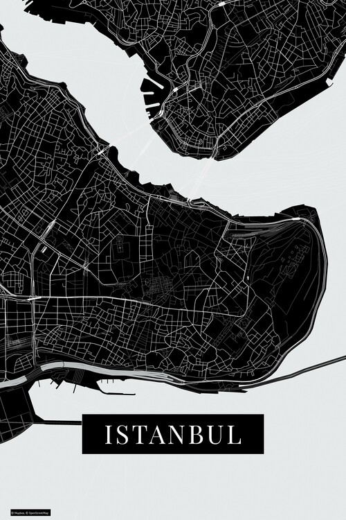 Плакат Instanbul black