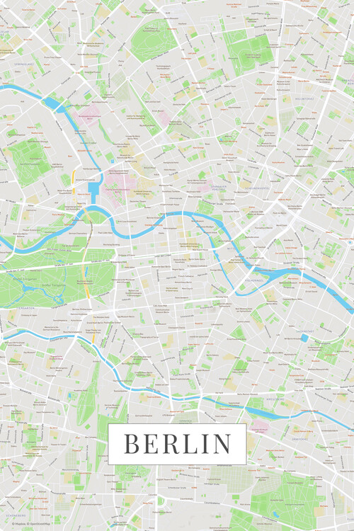 Poster Berlin color