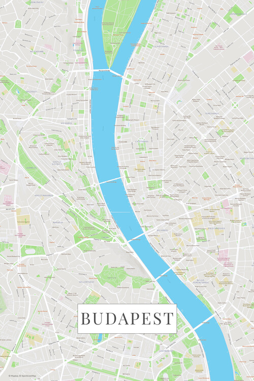 Плакат Budapest color