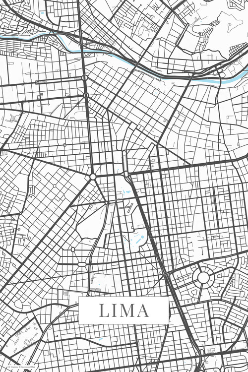 Плакат Lima white