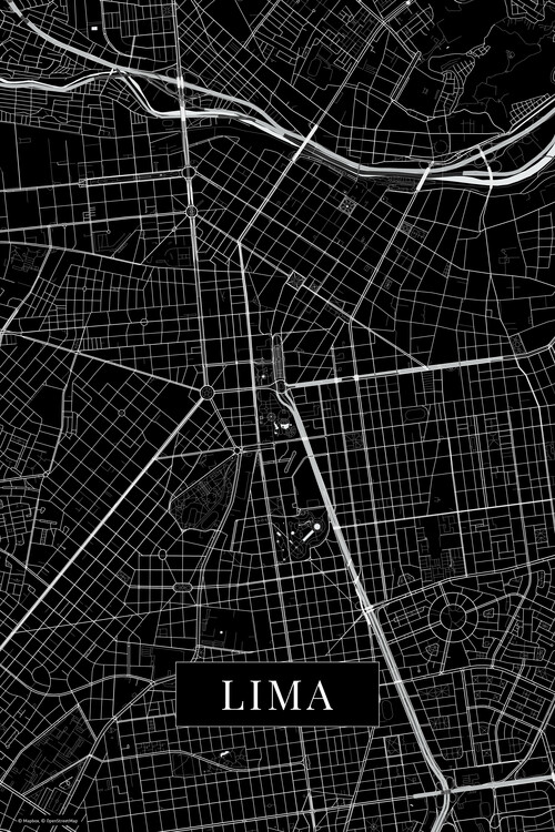 Плакат Lima black