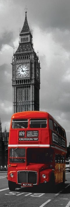 Плакат London - red bus