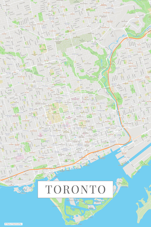 Плакат Toronto color