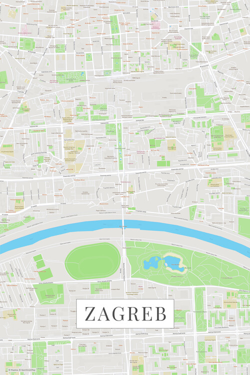 Плакат Zagreb color