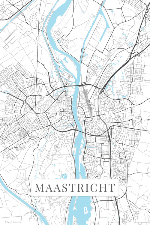 Плакат Maastricht white