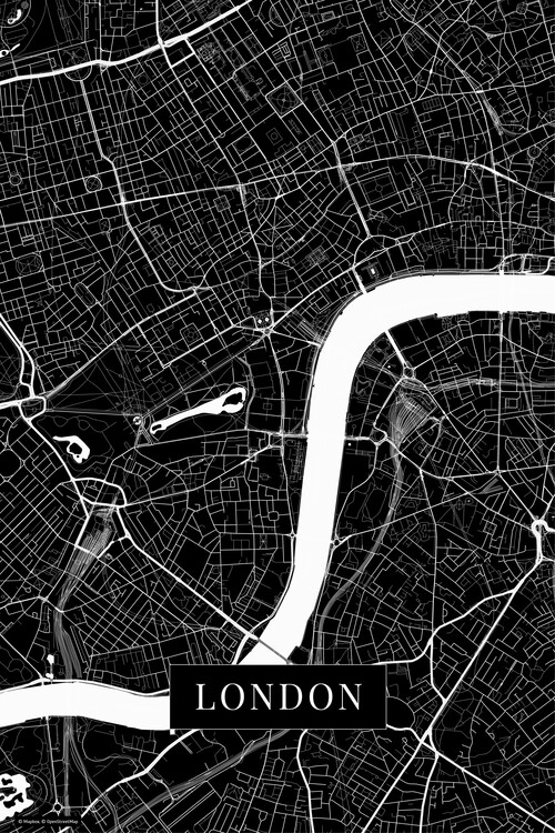 Плакат London black