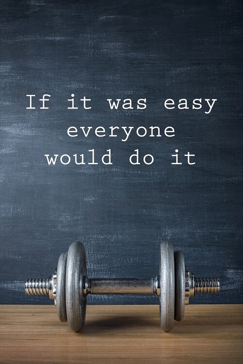Плакат Motivation - If It Was Easy Everyone Would Do It