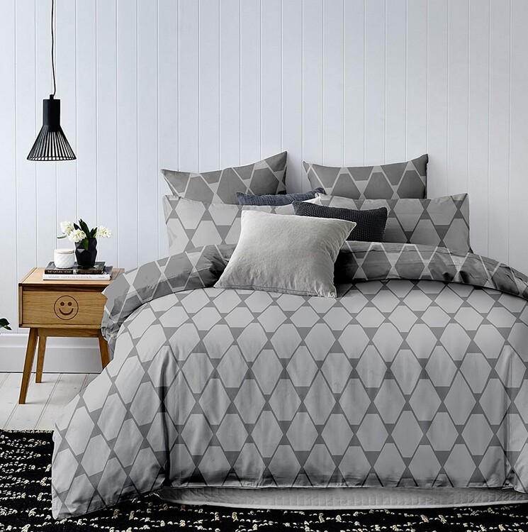 Bed sheets Hypnosis Dark Grey