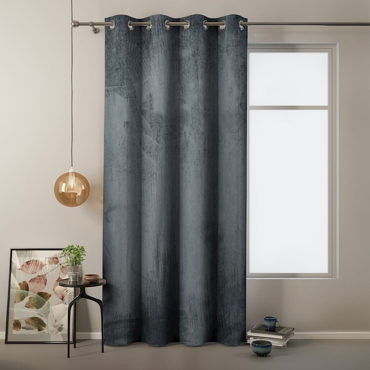 Κουρτίνα Amelia Home - Velvet Charcoal 1 τεμ