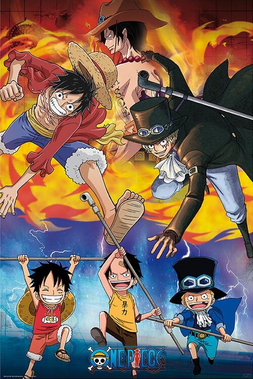 Плакат One Piece - Ace Sabo Luffy