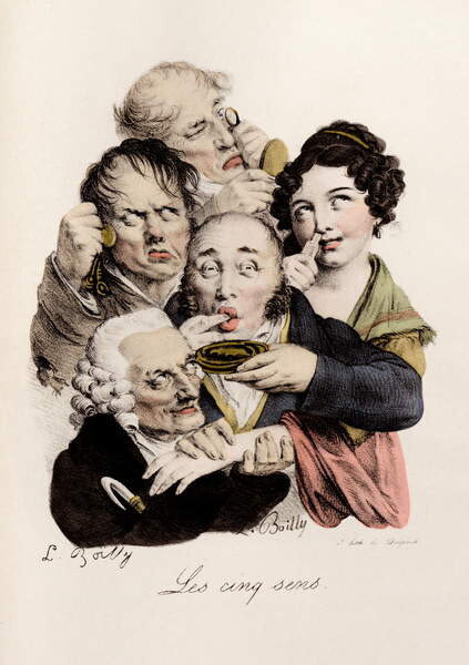 Плакат Les cinq Sens Engraving by Louis-Leopold Boilly