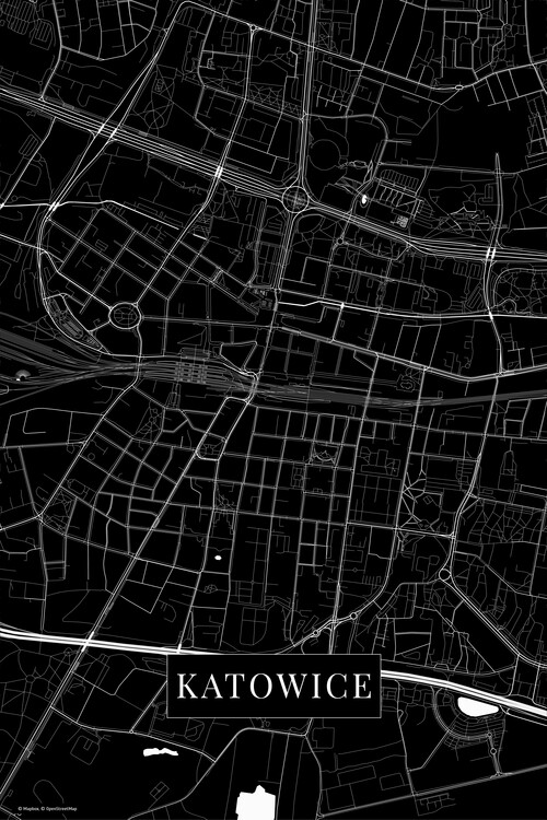 Плакат Katowice black